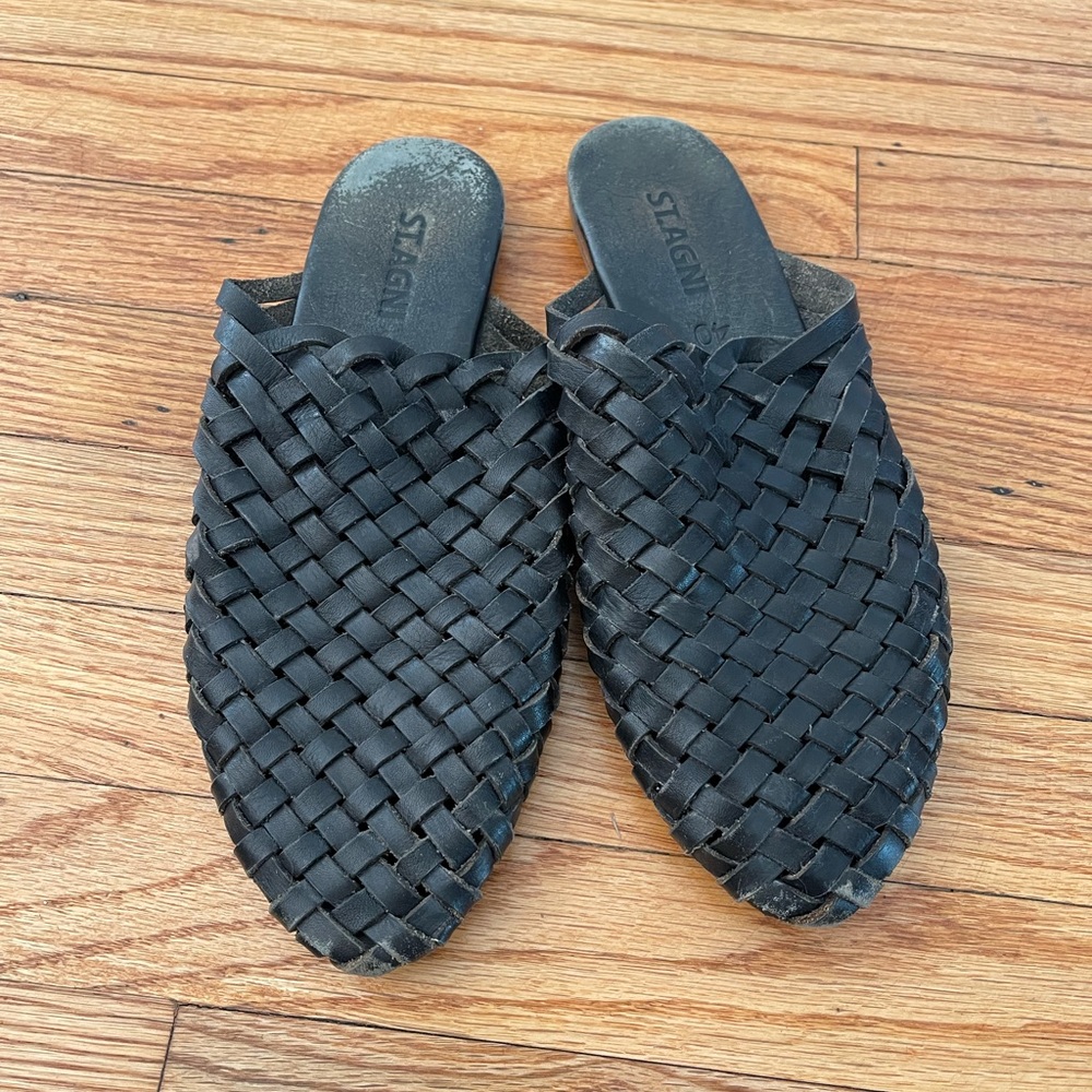 St. Agni woven mules
